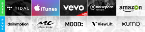 A group of different logos with different colors.